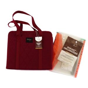 NWT Madam Sew Binder Bag + 6 Binder Pocket Organizers
